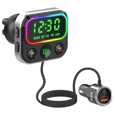Rixus Bluetooth-FM-transmitter met snellader