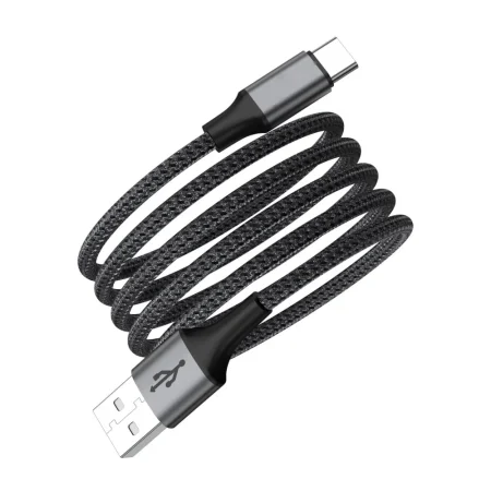 Rixus magnetische oplaadkabel USB-A naar USB-C, 1 m